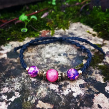 Charger l&#39;image dans la galerie, Bracelet Noir Jade Rose &amp; Jaspe imperial
