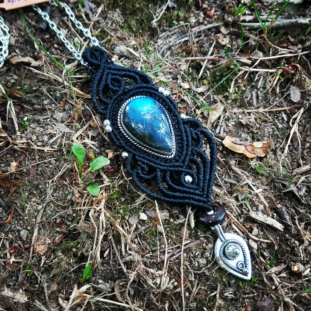 Talisman Labradorite argenté